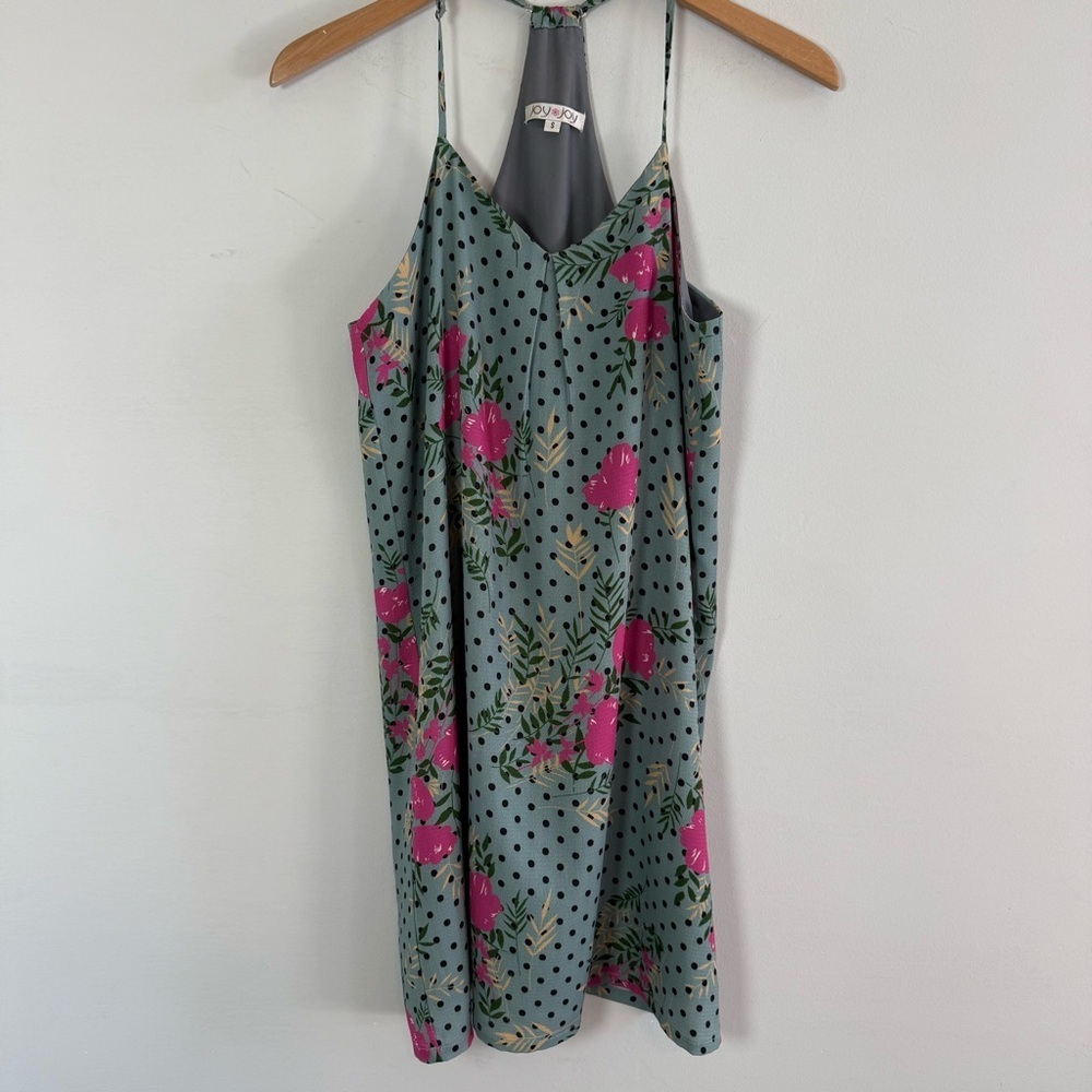 Joy Joy Spaghetti Racerback Mini Dress, Size S
